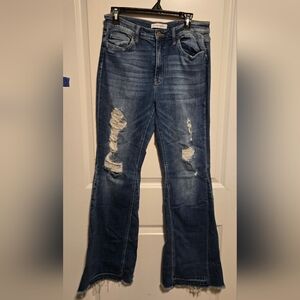 Flying Monkey Blue Boyfriend Jeans Distressed